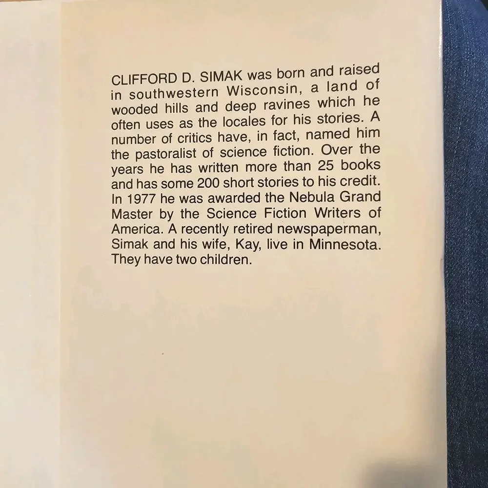 Mastodonia Book Clifford D. Simak 1978 Hardcover Fiction Dust Jacket Vintage